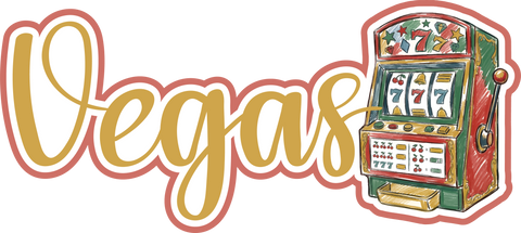 Vegas - Scrapbook Page Title Sticker
