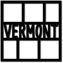 Vermont - 6 Frames - Scrapbook Overlay - Digital Cut File - SVG - INSTANT DOWNLOAD