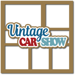 Vintage Car Show - Layered Overlay - Digital Cut File - SVG - INSTANT DOWNLOAD