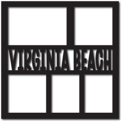 Virginia Beach - 5 Frames - Digital Cut File - SVG - INSTANT DOWNLOAD