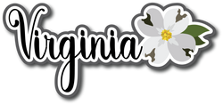Virginia - Scrapbook Page Title Sticker