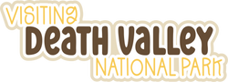 Visiting Death Valley National Park - Scrapbook Page Title Die Cut