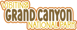 Visiting Grand Canyon National Park - Scrapbook Page Title Sticker