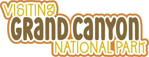 Visiting Grand Canyon National Park - Scrapbook Page Title Sticker