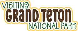 Visiting Grand Teton National Park - Scrapbook Page Title Sticker