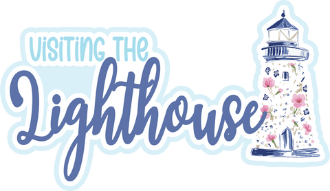 Visiting the Lighthouse - Scrapbook Page Title Sticker