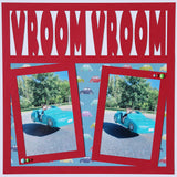 Vroom Vroom - 2 Vertical Frames - Digital Cut File - SVG - INSTANT DOWNLOAD