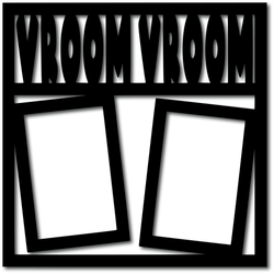 Vroom Vroom - 2 Vertical Frames - Digital Cut File - SVG - INSTANT DOWNLOAD