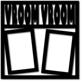Vroom Vroom - 2 Vertical Frames - Digital Cut File - SVG - INSTANT DOWNLOAD