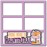 Walking Through the Haunted Trail - 4 Frames - Scrapbook Page Layered Overlay Kit