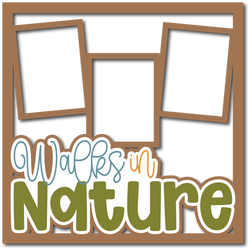 Walks in Nature - Layered Overlay - Digital Cut File - SVG - INSTANT DOWNLOAD