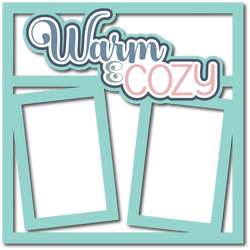 Warm & Cozy - Scrapbook Page Layered Overlay Kit