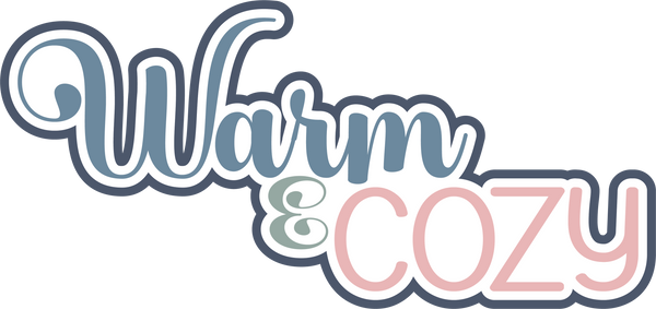 Warm & Cozy - Scrapbook Page Title Sticker