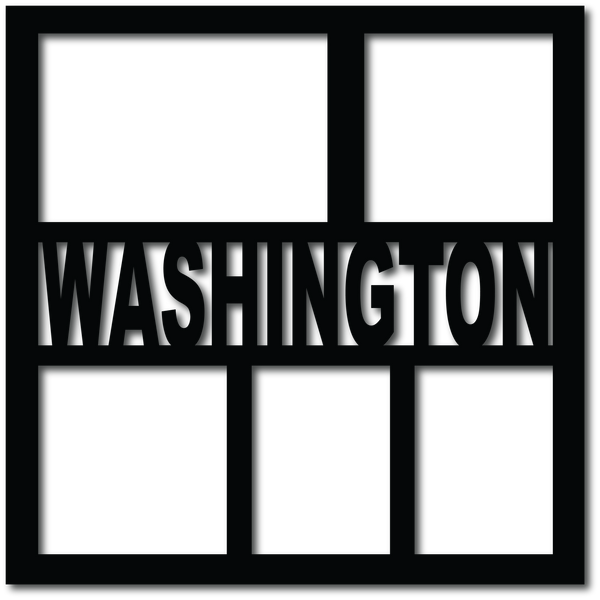 Washington - 5 Frames - Digital Cut File - SVG - INSTANT DOWNLOAD
