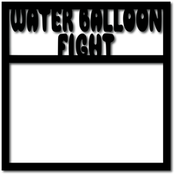 Water Balloon Fight - Digital Cut File - SVG - INSTANT DOWNLOAD