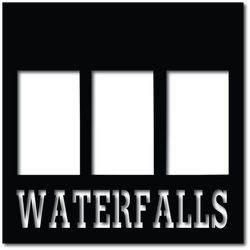 Waterfalls - 3 Frames - Digital Cut File - SVG - INSTANT DOWNLOAD