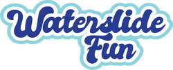 Waterslide Fun - Scrapbook Page Title Sticker