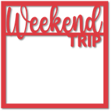 Weekend Trip - Scrapbook Page Overlay - Choose a Color
