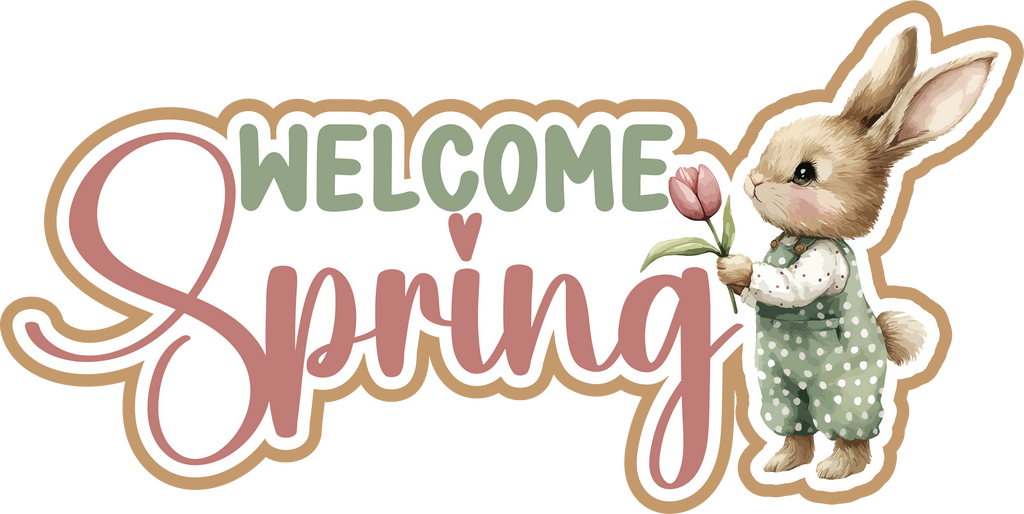 Welcome Spring - Scrapbook Page Title Sticker – Autumn's Crafty Corner