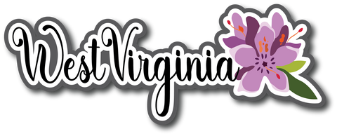 West Virginia - Scrapbook Page Title Sticker