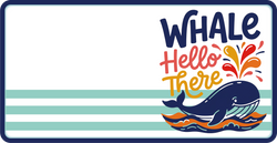 Whale Hello There - Scrapbook Page Title Die Cut