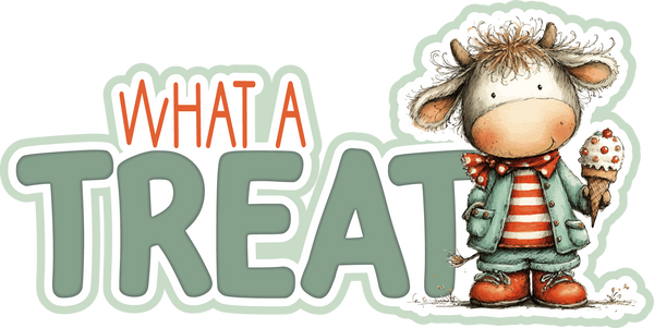 What a Treat - Scrapbook Page Title Sticker