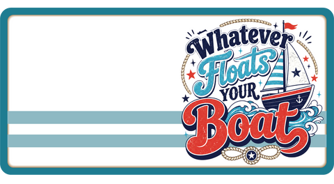Whatever Floats Your Boat - Scrapbook Page Title Die Cut
