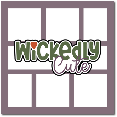 Wickedly Cute - Scrapbook Single Page Kit