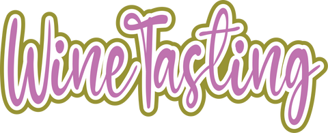 Wine Tasting - Scrapbook Page Title Sticker