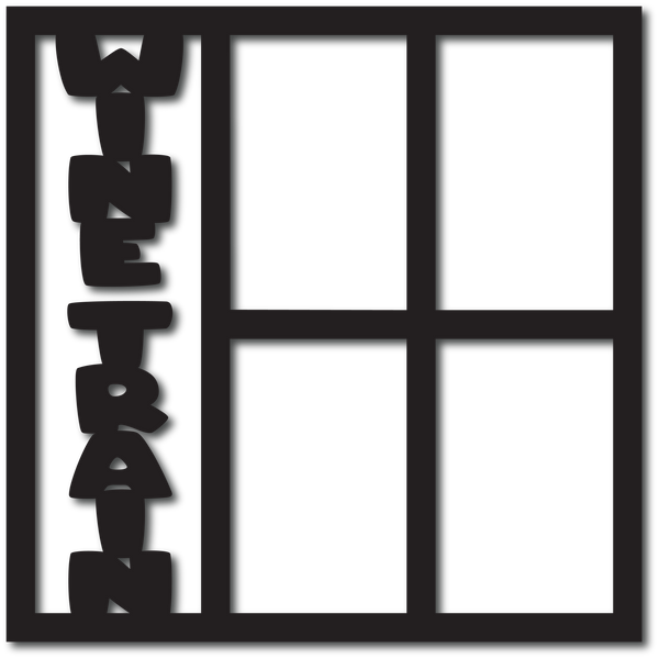 Wine Train - 4 Frames - Digital Cut File - SVG - INSTANT DOWNLOAD
