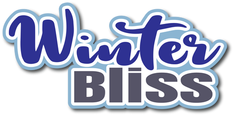 Winter Bliss - Scrapbook Page Title Die Cut