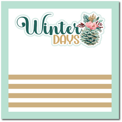 Winter Days - Scrapbook Single Page Kit
