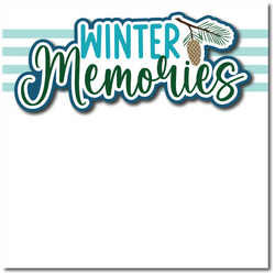 Winter Memories - Printed Premade Scrapbook Page 12x12 Layout