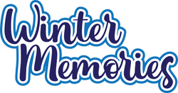 Winter Memories - Scrapbook Page Title Die Cut