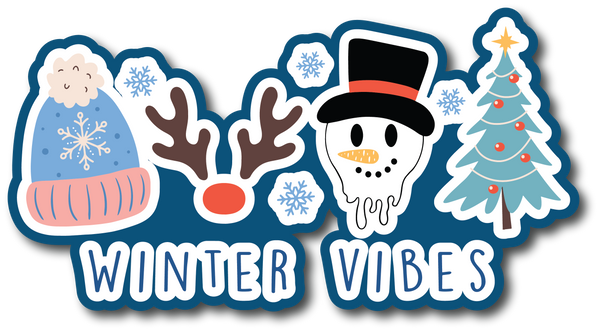 Snow Vibes Stickers PNG