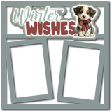 Winter Wishes - 2 Frames - Scrapbook Page Layered Overlay Kit