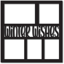 Winter Wishes - 5 Frames - Digital Cut File - SVG - INSTANT DOWNLOAD