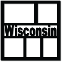 Wisconsin - 5 Frames - Digital Cut File - SVG - INSTANT DOWNLOAD