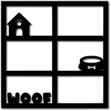 Woof - 6 Frames - Digital Cut File - SVG - INSTANT DOWNLOAD