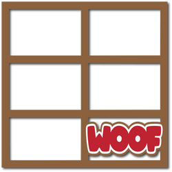 Woof - Layered Overlay - Digital Cut File - SVG - INSTANT DOWNLOAD