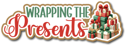 Wrapping the Presents - Scrapbook Page Title Sticker