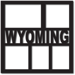 Wyoming - 5 Frames - Digital Cut File - SVG - INSTANT DOWNLOAD