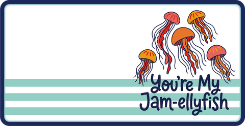 You're My Jam-elly Fish - Scrapbook Page Title Die Cut