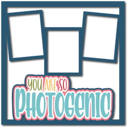 You are so Photogenic - 3 Frames - Scrapbook Page Layered Overlay Kit