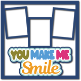 You Make Me Smile - 3 Frames - Scrapbook Page Layered Overlay Kit