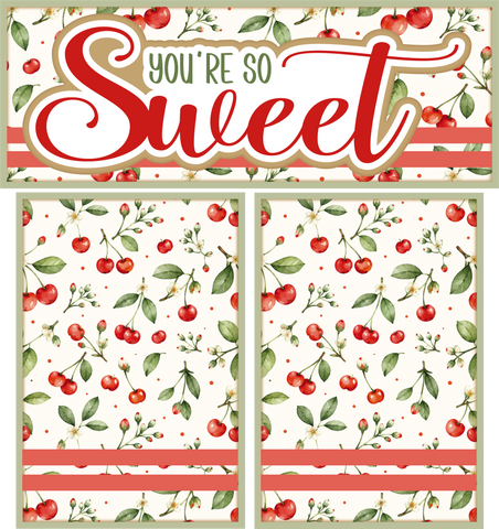 You're So Sweet - Scrapbook Page Photo Mat Set