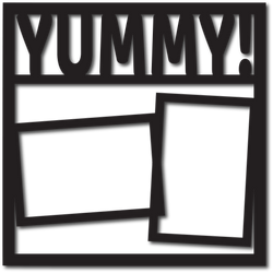 Yummy! - 2 Frames - Digital Cut File - SVG - INSTANT DOWNLOAD