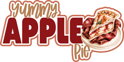 Yummy Apple Pie - Scrapbook Page Title Die Cut