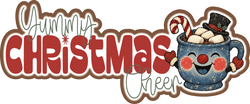 Yummy Christmas Cheer - Scrapbook Page Title Die Cut