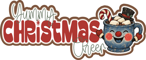 Yummy Christmas Cheer - Scrapbook Page Title Sticker